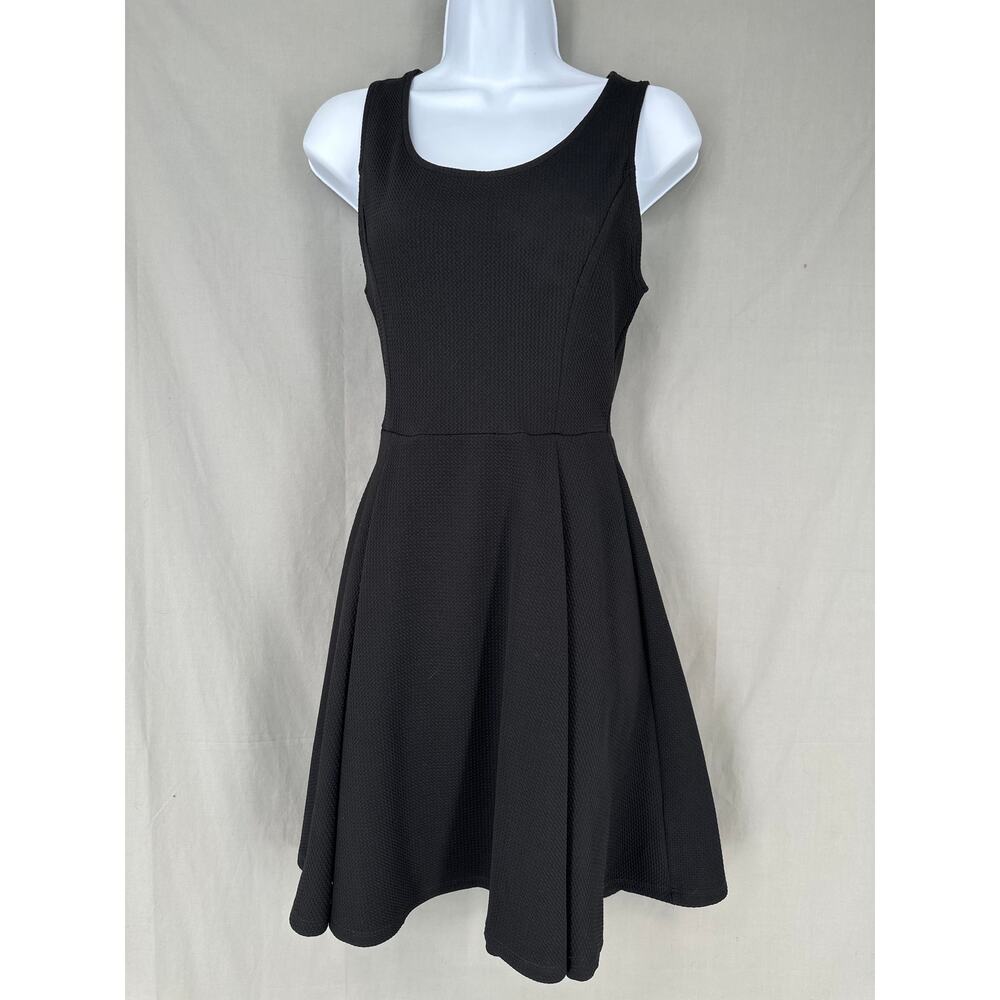 Altard State Dress Womens Medium Black Mini Lace Up Back Whimsigoth Boho Stretch